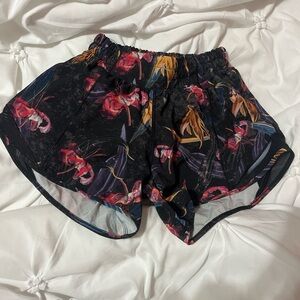 lululemon athletica Black Floral Athletic Shorts